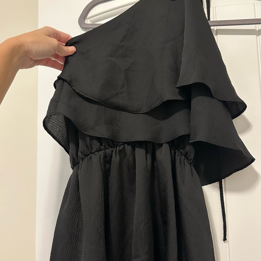 Elegant Black Halter Dress